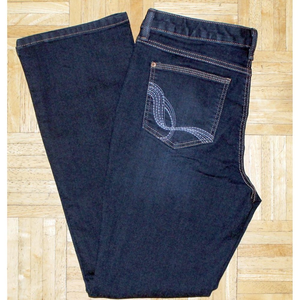 NWT Gloria Vanderbilt Microboot Stretch Mid-Rise Blue Jeans Women's 18 Short